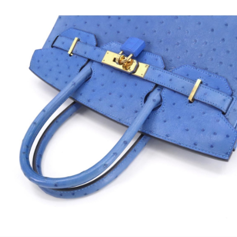 Hermes Birkin Ostrich Mykonos 30cm - New - Picture 3 of 7